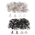 thumbnail image 1 of 100 Juegos de Ganchos Y Ojos de Metal Sujetadores de Sujetador Lencería Suministros de Costura de Disfraces Macarena Cierres de gancho y ojo de metal, 1 of 6