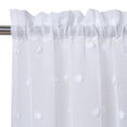 thumbnail image 2 of Tier Curtain Valance, Rod Pocket Pompoms Bubble Textured Short Curtain Valance, 2 of 6