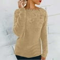 thumbnail image 2 of Gkeoshab Sweater Dress Women's Long-Sleeve Loose-Fit Round-Neck Sweater for Fall and Winter Khaki XXXXL, 2 of 6