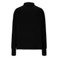 thumbnail image 4 of Women Oversized Fleece Pullover Casual Long Sleeve Mock Neck Sherpa Sweatshirt Lightweight Loose Fall Outfits, 4 of 5