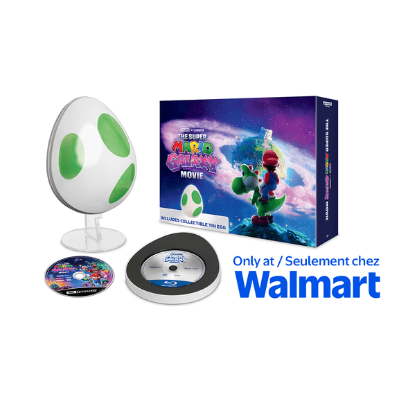 Super Mario Galaxy le film Walmart Canada Exclusive (4K UHD + Blu-Ray) [2026], voix de Chris Pratt, Anya Taylor-Joy, Charlie Day, Jack Black, Keegan-Michael Key, Kevin Michael Richardson, Glen Powell
