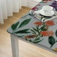 thumbnail image 5 of HAOXIT Spring Summer Floral Square Tablecloth Wildflower Leaf Butterfly Table Cloth Rustic Vintage Farmhouse Polyester Table Cover Decoration for Indoor Outdoor Kitchen Dining Party Home Decor 46*46, 5 of 8