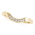 thumbnail image 1 of Aonejewelry 0.05 Carat Round Diamond Curvy Wedding Band In 14K Solid Yellow Gold, 1 of 2