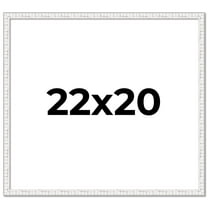 22x20 Frame White Real Wood Picture Frame Width 0.75 inches | Interior Frame Depth 0.5 inches |