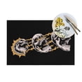 thumbnail image 4 of XMXT Woven Placemats Set of 4, Electrocuted Skull Print Stain Resistant Table Runner Anti-Skid Place Mats for Dining Table, 12 x 18 inches, 4 of 6