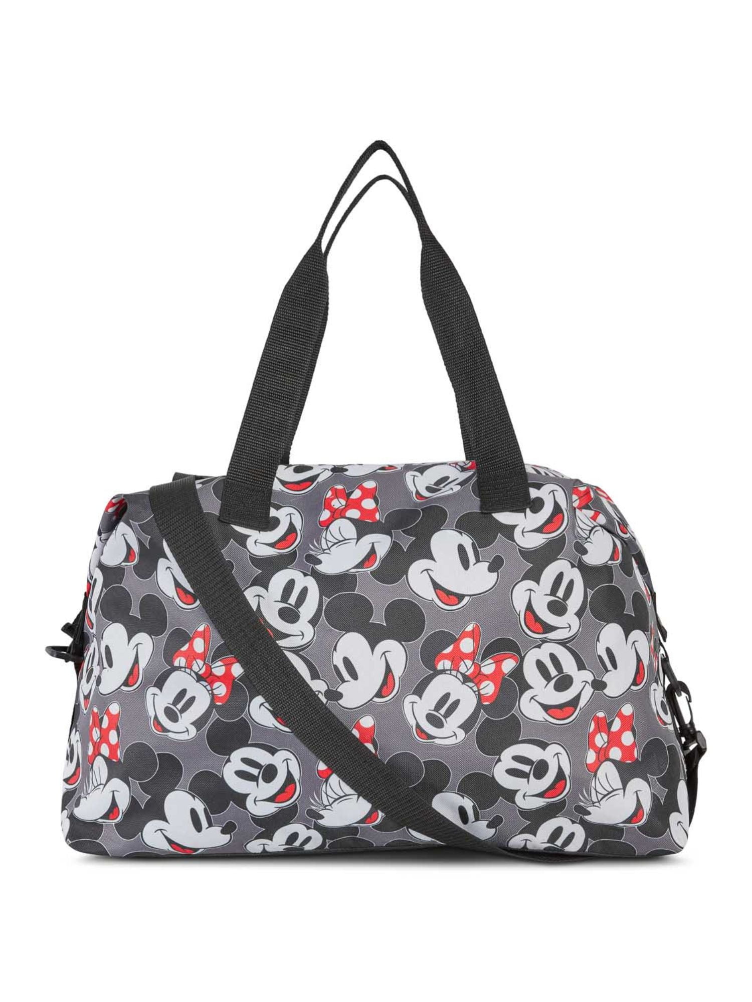 Disney Mickey & Minnie Mouse Duffel Bag Travel Weekender Carry-On Large