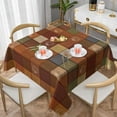 thumbnail image 2 of Fall Wooden Pumpkin Square Tablecloth - Pumpkins Table Cloth Thanksgiving Autumn Harvest Tablecloth Elegant Farmhouse Table Cover Decorative for Indoor and Outdoor, 2 of 6