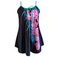 thumbnail image 5 of WILLBEST Robe avec Soutien-Gorge Intégré Maillot de Bain pour Femme Tankini 2 Pcs Maillot de Bain Normal Dos Nu 2 Pcs Imprimé Réglable Couleur d'Impression Rembourré à Bretelles Maillots de Bain Aguichant Tenue de Plage, 5 of 5