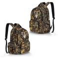 thumbnail image 2 of DISNIMO Wolf Camouflage Hunting Print 17 Inch School Backpack for Kids Boys Girls Lightweight Bookbag with Side Pocket Primary Middle School Backpack with Padded Straps Casual Daypack, 2 of 7
