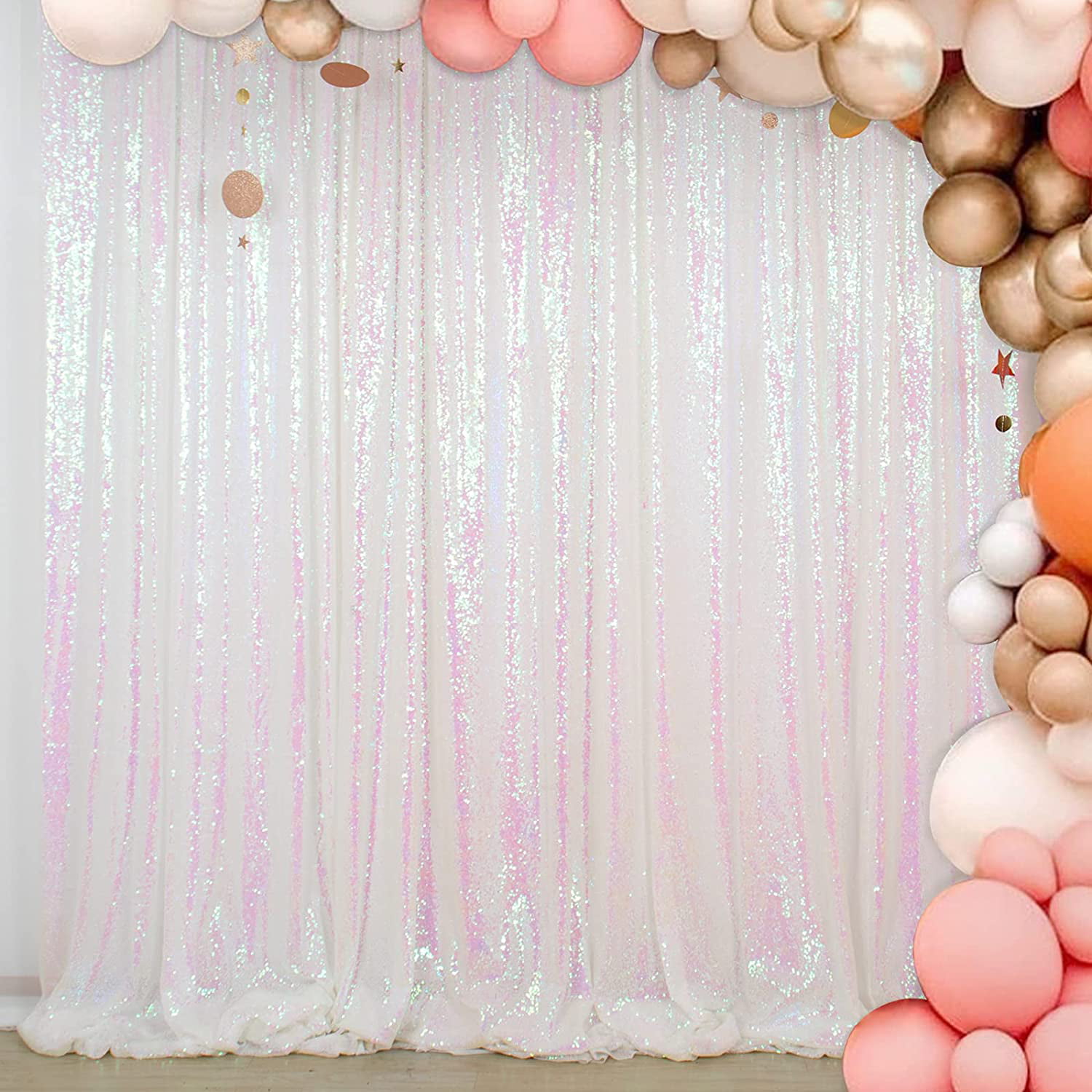 4ftx7ft Glitter Sequin Backdrop Curtain Wedding Backdrop Photo Booth Background 