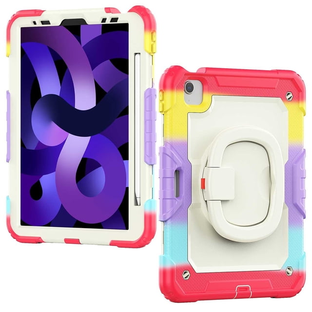 Funda TEKKU HandleD uso rudo para iPad Air 5 Air 4 Pro 11 Multi Rojo A2589 A2316 A2324 A2325 A2072