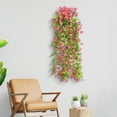 thumbnail image 6 of HCBY Artificial Vines Silk​Daisies Flowers Flowers Hanging Plants Garland Fake Green Plant Daisies for Outdoor Home Decor Wall Fence Stairway Wedding Hanging Baskets (Hot Pink 31.5"), 6 of 8