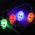 thumbnail image 2 of Halloween Pumpkin Lantern Ghost Festival Skeleton Ghost Decoration Led Luminous String Light Pendant Bar Scene Layout Props, 2 of 4