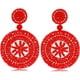 thumbnail image 1 of Pendientes colgantes con cuentas para mujer, aretes de cuentas coloridos hechos a mano, aretes colgantes de aro bohemio, 1 of 5