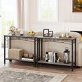 thumbnail image 5 of M optimized Console Table, Retro Sofa Table with Storage, 2 Tier Entryway Table, Behind Couch Table for for Living Room, Entryway, Hallway, Foyer, 5 of 8