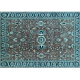 thumbnail image 1 of Ahgly Company Indoor Rectangle Oriental Light Blue Traditional Area Rugs, 7' x 9', 1 of 4