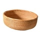 thumbnail image 1 of Cesta de ratán redonda decorativa para almacenar pan y verduras. Medio, 1 of 9