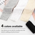 thumbnail image 4 of Lace Arm Sleeves For Women Wedding Sleeve, Floral Long Fingerless Lace Gloves for Bridal Party Prom Costume, 4 of 8