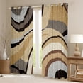 thumbnail image 2 of Homewish Geometric Stripes Lines Black Out Curtains for Boys Girls,Vintage Aesthetic Curtains Pack of 2 (42x63 Each),Minimalist Gradient Bedroom Curtains,Ultra Soft Home Decor, 2 of 6
