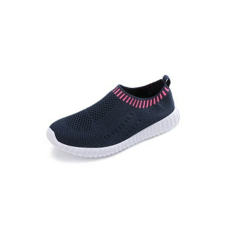 

Kesitin Women Slip On Sock Sneaker Breathable Solid Color Walking Fitness Sport Outdoor Flats