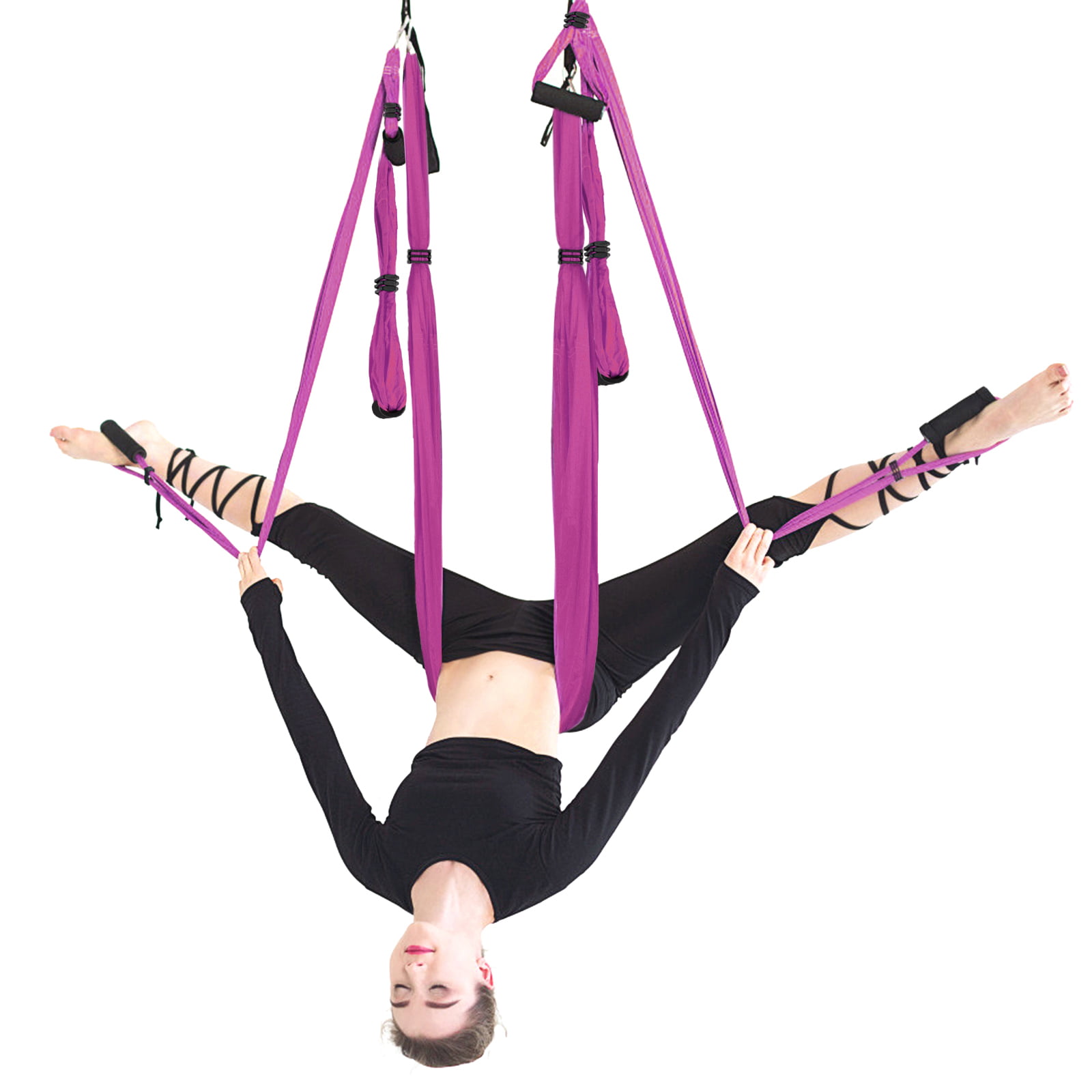Aerial Yoga Swing Set Sling Trapeze Tool Strong Anti-Gravity Yoga Hammock Kit 