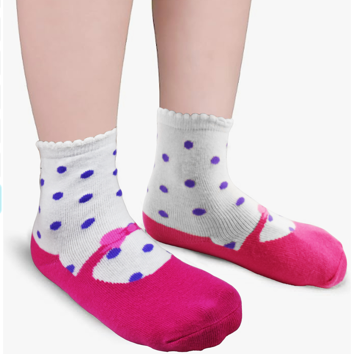 SKIBEAUT Non-Slip Grip Socks 12-Pair Pack for Toddlers photo 5