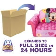 thumbnail image 3 of Marshmallow Furniture 2 in 1 Sleeper Kids Couch, Minnie Mouse (2 Pack), 3 of 10