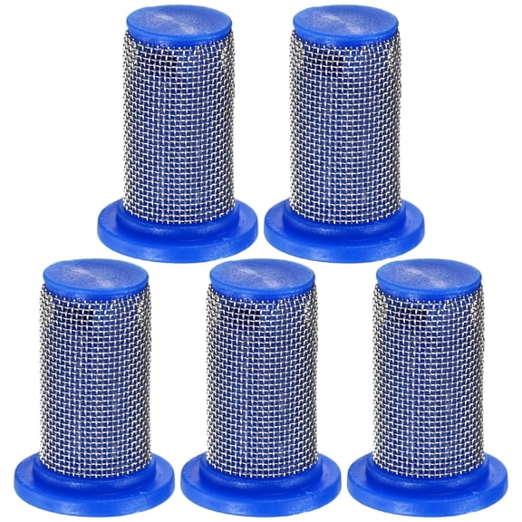 Uxcell Filtro de Boquilla para Pulverizadores, Paquete de 5, 8079-PP-50 Filtro de Boquilla de Plástico para Boquilla de Pulverización Teejet [Azul]