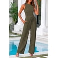 thumbnail image 4 of Conjunto de Ropa Casual para Mujer PRETTYGARDEN Top Corto y Pantalón de Pierna Ancha XL, 4 of 8
