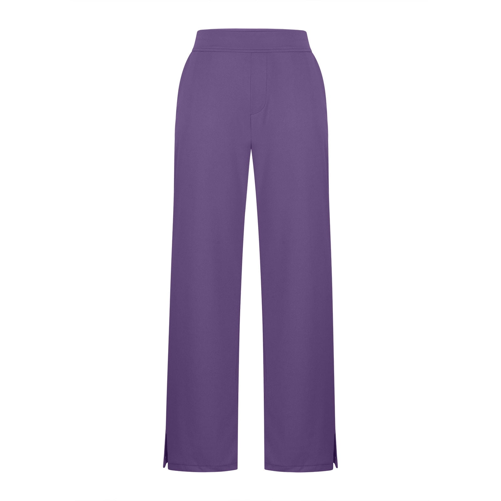 Yoga Pants Women Wide Leg Pants with Pockets High Waist Stretch Dress Casual Sweatpants Side Split