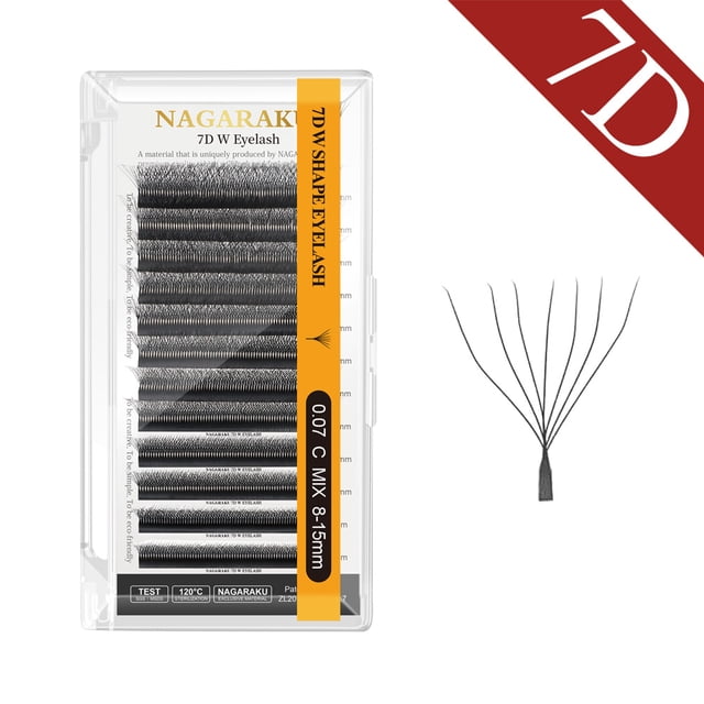 NAGARAKU-extensiones de pestañas de velocidad, flujo automático en forma de W, 3D, 4D, 5D, 6D, 7D, 8D, ventiladores prefabricados, luz Natural suave y densa