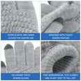 thumbnail image 5 of STRANDCHIC Women’s Grey Knitted Thermal Gloves, Winter Warm Touchscreen Compatible, 1 Pair for Cold Weather, 5 of 5