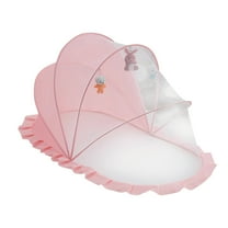 BallsFHK Baby Mosquito Net Cover, Baby Crib Full Face Mosquito Proof Cover, Mongolian Yurt, Children's Foldable Special Bottomless Mosquito Net.