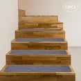 thumbnail image 6 of 15pcs 8x30in Carpet Stair Treads for Wooden Steps, Indoor Peel & Stick Stair Treads Carpet Runner Mats Staircase Step Rugs Stair Grip, Grey, 6 of 10