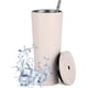 thumbnail image 1 of Taza Estrecha De Acero Inoxidable Con Tapa Y Pajita, 750 Ml, Taza De Agua Reutilizable Con Aislamiento Al Vacío, Taza De Viaje De Doble Pared Con Pajita Para Café, Té, Bebidas, 1 of 8