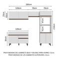 thumbnail image 3 of Madesa Gabinete De Cocina Completa Integral 260cm Reims Blanco 09, 3 of 5