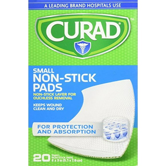 Curad Coussinets Antiadhésifs, 2 x 3 Pouces, 20 Unités - CUR47396RB