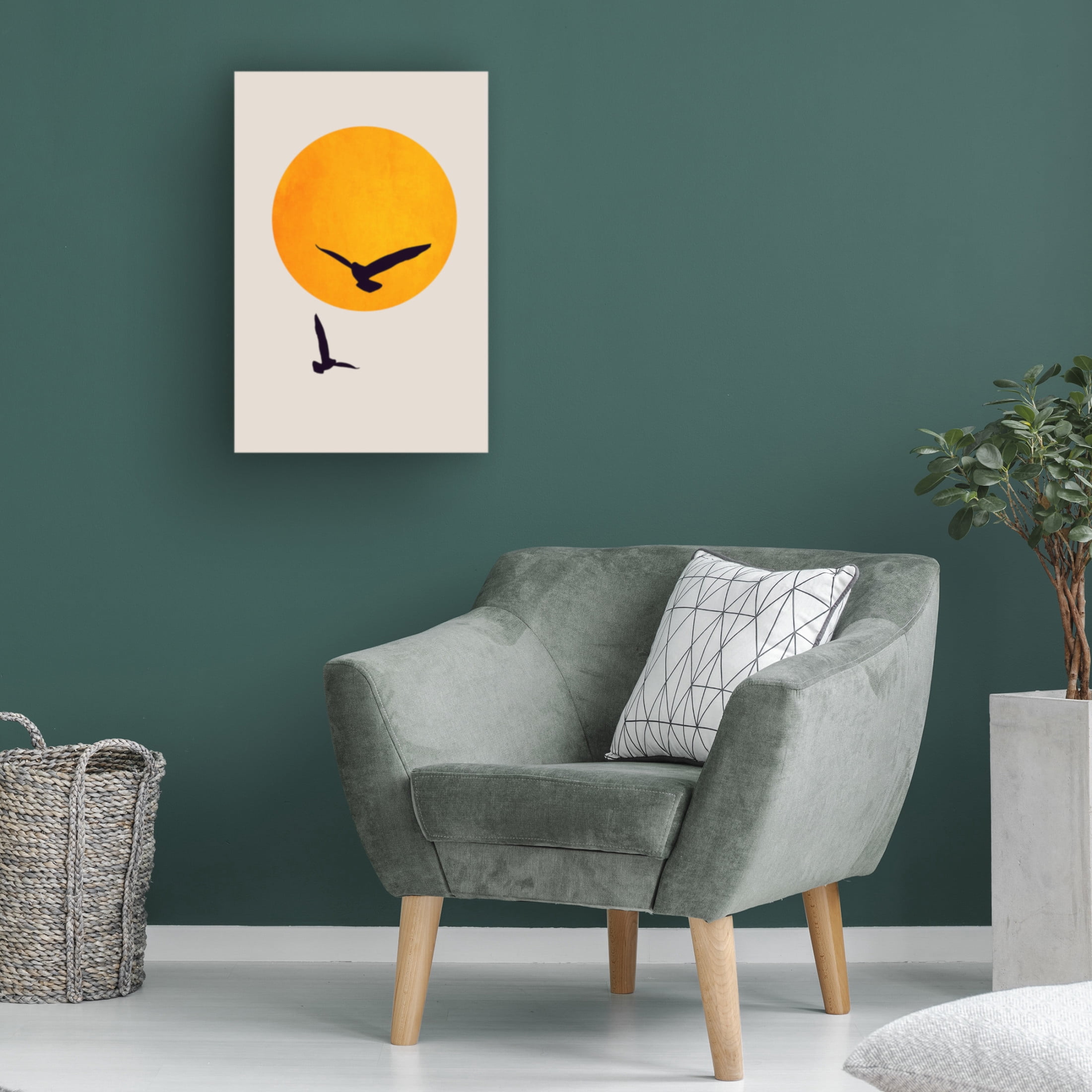 Trademark Fine Art Kubistika Birds In the Sky Canvas Wall Art