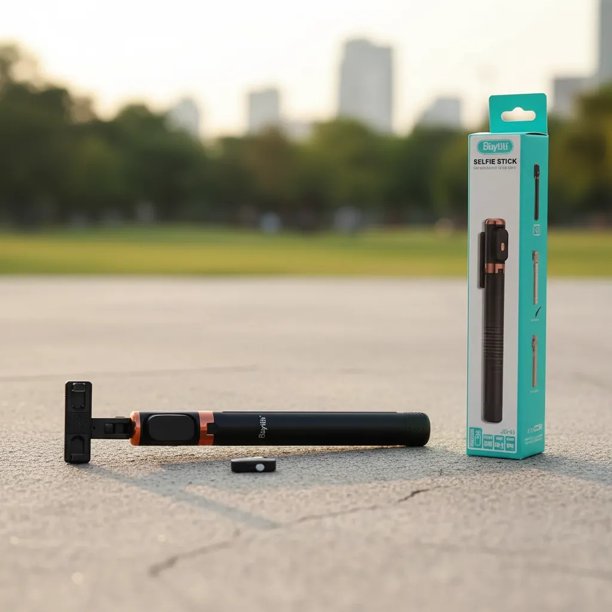 Set de 2 Tripie Y Selfie Stick Bluetooth 170cm, 360° Con Mini Control Remoto