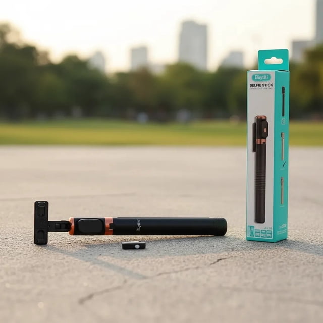 Set de 2 Tripie Y Selfie Stick Bluetooth 170cm, 360° Con Mini Control Remoto