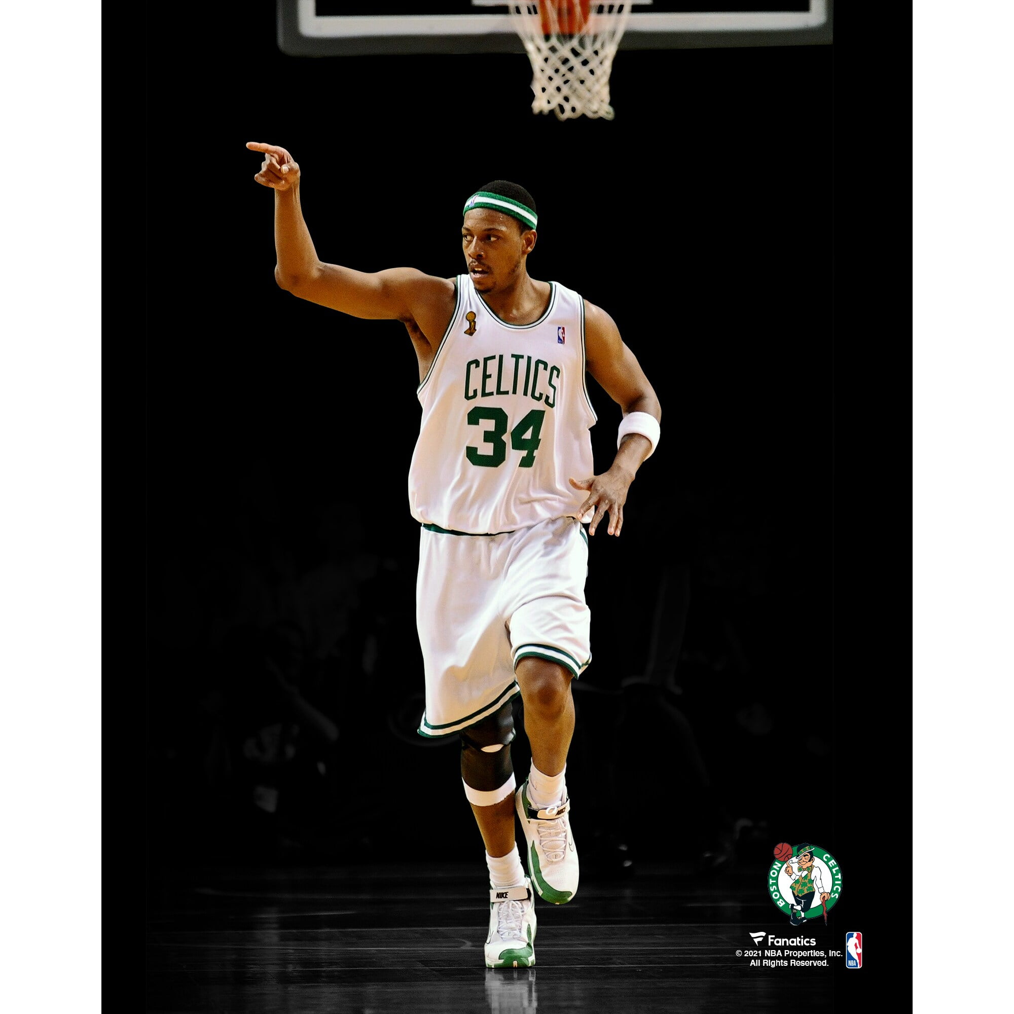 Paul Pierce Boston Celtics Autographed White 2007-08 NBA Finals Logo  Mitchell & Ness Authentic Jersey
