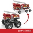 thumbnail image 5 of MEGA Hot Wheels 5-Alarm Fire Truck Monster Truck Building Set with 1 Figure (284 Pieces), 5 of 7