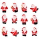 thumbnail image 1 of Adornos navideños de 12 piezas para mesa, jardín y regalos: coleccionables de resina perfectos para niños y amigos, juego de minifiguras de Papá Noel, 1 of 8