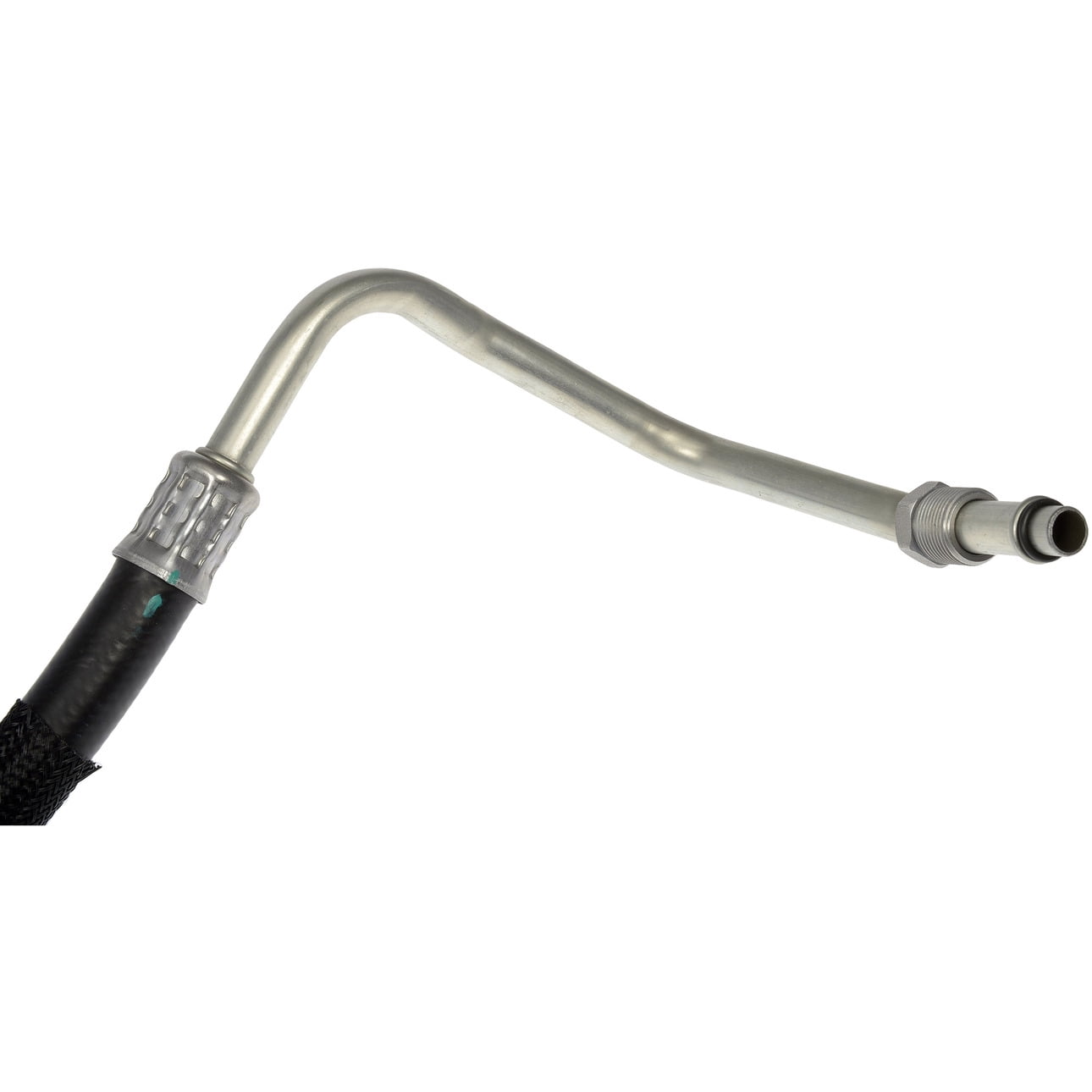 Dorman 624-931 Automatic Transmission Oil Cooler Hose Assembly for Specific Ford / Lincoln Models, Black; Silver