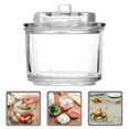 thumbnail image 4 of Glass Pickle Jar Transparent Pickle Container Lidded Pickle Canister Wide Mouth Sealed Glass Storage Jar, 4 of 5