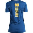 thumbnail image 3 of Women's 5th & Ocean by New Era Kevin Durant Royal Golden State Warriors Name & Number V-Neck T-Shirt, 3 of 4