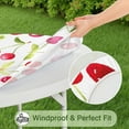 thumbnail image 5 of Round Picnic Table Cloth 100% Waterproof & Oil Proof, Elastic Fitted Table Cover for 36"-44" Round Tables, for Dining, Camping, Outdoor, 5 of 5