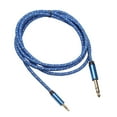thumbnail image 3 of Cable de audio de 3,5 mm a 6,35 mm con cable de tensión galvanizado estéreo de 1/4'' a 1/8'' 2m, 3 of 9