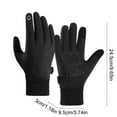 thumbnail image 3 of Winter Warm Gloves Waterproof Windproof Thermal Gloves Outdoor Cycling Hiking Running Full Finger Touchscreen Gloves Durable Flexible Anti Slip Cold Weather Gear, 3 of 6