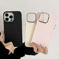 thumbnail image 4 of Funda de teléfono con parachoques de lente electrochapada para iPhone 14 Pro Max 13 12 11 15 16 Pro Max X XR XS Max 7 8 Cubierta trasera de silicona de color sólido, 4 of 5